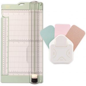 Chenquansarl-Massicot Avec Plaque De Rainurage 15,2 X 30,5 Cm Et Perforatrice Coin 3-En-1 De 4-7-10 Mm &iquest; Coupe-Papier Et Arrondisseur D'angle Pour Papier Scrapbooking, Cartes, Bricolage Et Diy - Neuf