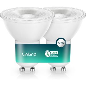 Ampoule Led Gu10 Ultra-Efficiente,2w=50w,4000k Blanc Neutre,Ampoule Gu10 Spot 360lm,Angle De Faisceau Étroit De 36°,Ampoule Led Gu10 Classe A,2 Pièces - Neuf
