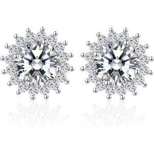 Kal-Paire De Boucles D'oreilles, Boucle Dormeuse Scintillante En Cuivre Plaqu&eacute; Or, Clous D'oreilles En Forme De Griffe, Accessoire D'oreilles &Eacute;l&eacute;gant Simple Pour Filles Femmes &Agrave; La Mode - Neuf