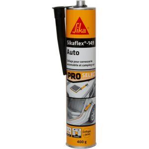 MEVRONISSHOP-Mastic carroserie - Sikaflex-149 Auto Noir - Multi-supports - Etanch&eacute;it&eacute;, collage, r&eacute;paration, raccordement, assemblage sur carrosserie auto et camping-car -300ml - Neuf