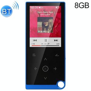 Lecteur MP4 8GB Bluetooth Écran Tactile 2.4 Pouces Audio Vidéo Haute Définition Bleu YONIS - Neuf