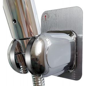 Support de douchette sans per&ccedil;age avec colle ultra-puissante - Neuf