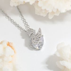 Collier Meilleur Pendentif Petit Cygne Zircon Pour Femmes - Neuf
