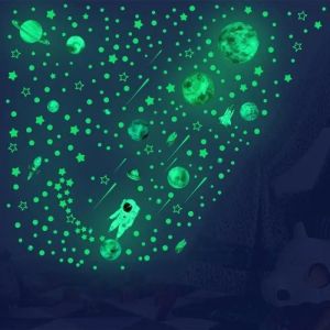 Stickers Muraux Lumineux Peter Pan Autocollant Fluorescent Conte de Fées Étoile Décoration Murale Chambre Bébé Fille Pépinière Enfa - Neuf