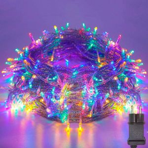 JGD-Guirlande Lumineuse Int&eacute;rieur Ext&eacute;rieur 30M 300LED Couleur Lumi&egrave;re, 8 Modes, Timer, Fonction m&eacute;moire, Etanche IP44, D&eacute;coration ext&eacute;rieur pour Maison F&ecirc;te Mariage Chambre Festival - Neuf