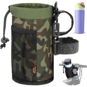 Porte Gourde Velo Sans Vis Bidon Porte Velo Avec Poche En Maille Porte Gourde Vtt Pour Bouteille De V&eacute;lo Guidon Poussette Porte Gourde Randonn&eacute;e Scooters Fauteuil Roulant - Neuf