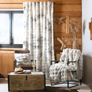 Rideau Imitation Fourrure Ultra Doux - Neuf