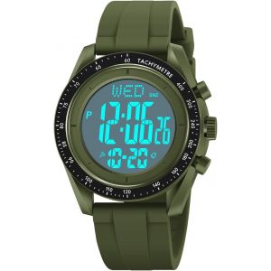 Eryi-Homme Et Femme Multifonctionnel Digitale Sport Montre 50m Etanche Led Électronique Compte Rebours Double Temps Alarme Chronomètre Outdoor Montres Bracelet - Neuf