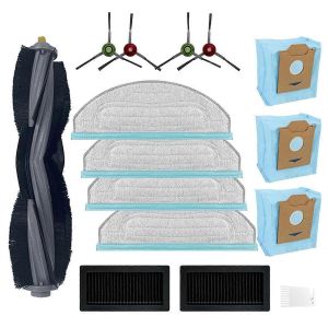 Accessoires de remplacement pour Cube & CC Robot Aspirateur Pièces Tampon de vadrouille Filtre Brosse principale Bord Brosse Sac à poussière - Neuf