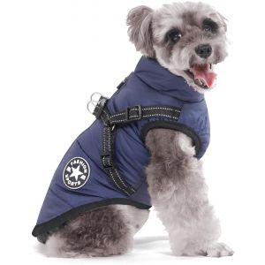 Winter Dog Coat With Harness,Waterproof Jacket For Small Medium Large Dogs,Reflective Strips Design,Machine Washable.[P518] - Neuf