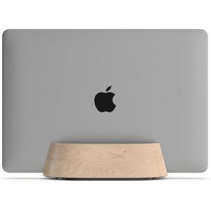 Support Vertical Pour Ordinateur Portable, Support R&eacute;glable Et Station D'Accueil, Support Vertical Pour Ordinateur Portable Macbook Pro Et Autres De 12,7 Cm &Agrave; 1,5 Cm Bois De Noyer Noir - Neuf