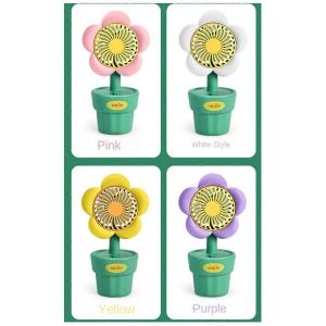 Ventilateur USB portable Ventilateur de charge Mini ventilateur portable Style mignon Rose - Neuf