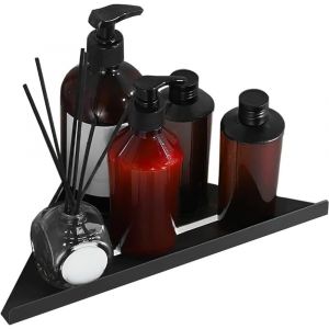 &Eacute;tag&egrave;res d'angle Pas de Per&ccedil;age Chariot de Douche Panier de Rangement Mural Auto-adh&eacute;sif, Autocollant Rangement pour Organisateur de Douche Acier Inoxydable &Eacute;tag&egrave;re(Bross&eacute;) - Neuf