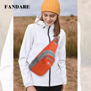 Sac Poitrine Sacs De Sport Bandoulière Sacs À Dos Porté Travers Homme Femme Sacs Bananes De Randonnée Sacs Bandoulière Sacoche Pour Voyage Sports Travers Cyclisme Moto Sac D'Epaule Orange - Neuf