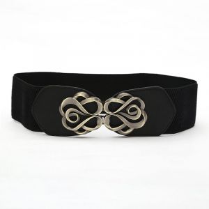 Pack De 2 Femmes &Eacute;lastique Large Ceintures Vintage &Eacute;pais &Eacute;lastique De La Ceinture D'une Robe De - Neuf