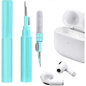 LORANKA-Kit Nettoyage pour AirPods 4 AirPods Pro 2 2022 AirPods 3 AirPods Pro AirPods 2 AirPods 1, 3 en 1 Kit de Nettoyage Multifonction pour &eacute;couteurs pour Apple AirPods iPhone Camera Keyboard-Vert - Neuf