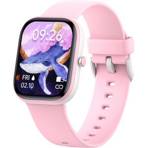 Montre Intelligente Pour Enfants,Montre De Suivi D'activité De Fitness Pour Enfants Étanche Ip68,Moniteur De Fréquence Cardiaque,8 Modes De Sport,Moniteur De Sommeil,Cadeau Pour Garçons Filles(Rose) - Neuf
