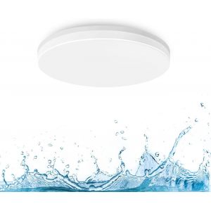 Eryi-18w Plafonnier Led Rond, Lampe De Plafond Imperm&eacute;able Ip65, Parfait Pour Salle De Bain, Cuisine, Chambre, 1800 Lm, Ultra Mince, - Neuf