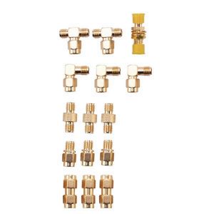 Kit d'adaptateur d'antenne RF de 15 types Connecteur SMA Convertisseur femelle mâle SMA pour extension d'antenne WiFi C - Neuf