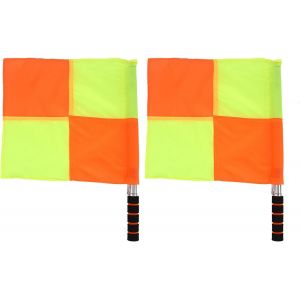 acdsgd-Drapeaux de Football Arbitre, 2PCS Arbitre Juge de Ligne Drapeau avec Juge de Touche Drapeau Match Football Football Hockey Formation Feree Football Royaume-Uni Sac de Rangement - Neuf