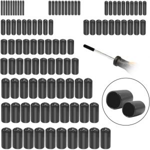 Protections de Filetage de vis-Lot de 200 Caoutchouc PVC Capuchons Ronds,Couvercle en Caoutchouc,pour Tubes Ronds(10 tailles) - Neuf