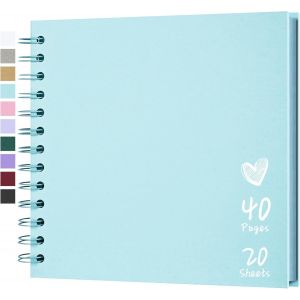 Album De Scrapbooking 18 X 18 Cm Avec Papier Kraft &Agrave; Couverture Rigide,Album Photo De 20 Feuilles,Album M&eacute;moire Pour Famille,Mariage.[P27] - Neuf