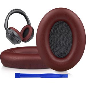 Soft Leather Protein Foam Cushion Pads for Sony WH-1000XM3 (WH1000XM3) Over-Ear Headphones, with Noise Insulation Memory Foam, Extra Thickness - Neuf