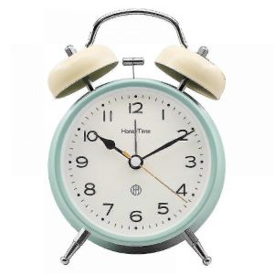 R&eacute;veil Shxx Saytay 4 pouces &agrave; double cloche avec cadran st&eacute;r&eacute;oscopique, r&eacute;tro&eacute;clairage, fonctionnement &agrave; piles, alarme puissante - vert Xqsz259 - Neuf