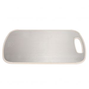 Hjlian Planche A Decouper En Acier Inoxydable 304 Pour Fruits Et Legumes, Tapis, Ustensiles De Cuisine, Beige, Carre, Grande Taille - Neuf