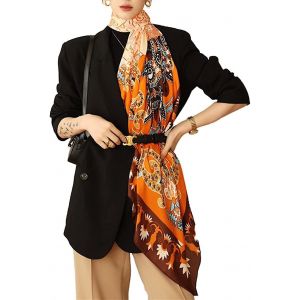 Satin Olaof Echarpe Soyeux Longs Foulards Pour Femmes Vente Mères Cadeaux De Fête Des Mères - Neuf