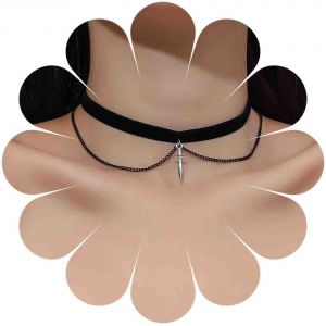Kal-Collier Ras Du Cou En Velours Noir Vintage Collier Pendentif Araignée En Argent Collier Araignée Punk En Velours Collier Ruban En Velours Noir Collier Collier En Daim Chaîne Bijoux Pour Femmes - Neuf