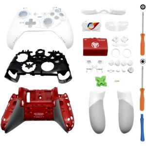 Kit De Coque De Boîtier Complet De Remplacement Complète Pour Xbox One Elite Série 1 Manette - Inclure La Couverture Cadre Du Milieu Boutons Abxy Lb Rb Pare-Chocs Accessoires - Neuf
