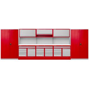 Mobilier d'atelier 5,5 m avec 2 armoires MW Tools PRACO3559KK - Neuf