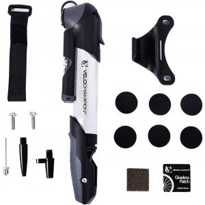 Mini Pompe &Agrave; V&eacute;lo Avec Support De Cadre|Pompe &Agrave; V&eacute;lo En Alliage Avec Support De Cadre|Valves Presta,Schrader Et Dunlop|Pour Route,Montagne,E-V&eacute;lo.[O420] - Neuf