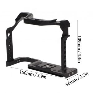 Cage video pour appareil photo portable, montage rapide vertical avec trous filetes 1/4 3/8, sabots froids pour reflex R6II - Neuf