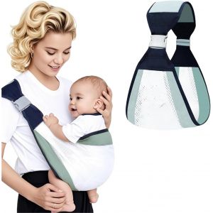 Kalanka-Porte Bébé, Porte-Bébé Latéral, Portable Echarpe De Portage Bebe, Porte-Bé-Bé Respirant, Écharpe De Portage Réglables, Porte-Bebe Nouveau-Né Nourrissons Jusqu'à 20 Kg - Neuf