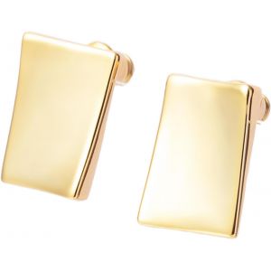 Chenquansarl-Boucles D'oreilles &Agrave; Tige Plaqu&eacute;es Or 18 Carats Pour Femme, En Argent Sterling 925, Hypoallerg&eacute;niques, Carr&eacute;es Irr&eacute;guli&egrave;res, Bijoux Avec Bo&icirc;te Cadeau, Carte De V?ux, Laiton Argent Sterli - Neuf