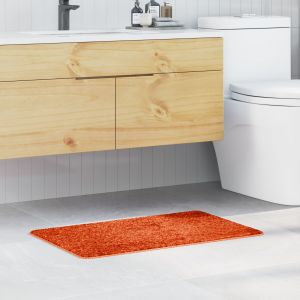 vidaXL Tapis de bain Orange 50 x 80 cm Polypropyl&egrave;ne - Neuf