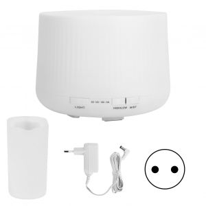 Hjlian Mini Humidificateur 500 Ml Avec Diffuseur D'aromes A 7 Led, Lumiere Ambiante Silencieuse, Prise Ue 100-240 V - Neuf