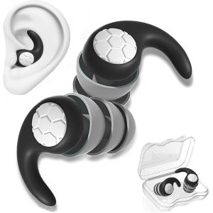 Bouchons D'oreilles Pour Dormir, 1 Paire - Bouchons D'oreilles Anti-Bruit, Réutilisables Et Lavables Pour Dormir, Anti-Ronflement, Travail, Études, Voyages, Concerts - Neuf