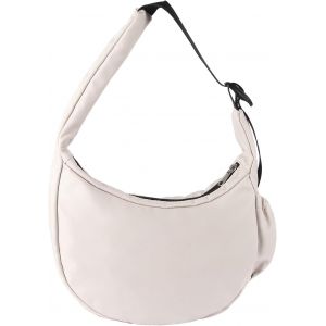 nzqaf-sac demi lune femme Léger sac banane Bandoulière Réglable et Multi-Poches Petit Sac à Main Tissu Besace Fille Ado pour Ville Voyage Shopping Vacances - Neuf