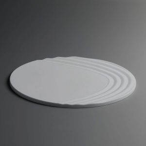Subzonal-Lot De 2 Dessous De Plat / Verre Antid&eacute;rapants En Silicone - Passe Au Lave-Vaisselle, Au Cong&eacute;lateur, Au Micro-Ondes Et Au Four - Inspir&eacute;s Des Jardins Japonais - Blanc, 19 Cm - Neuf