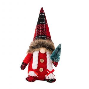 Unique sans Visage de Poup&eacute;e de Figurines de D&eacute;coration de Table de No&euml;l SantaDwarf Atmosph&egrave;re D&eacute;corations Gnome Jouet pour vitrine Partie - Neuf