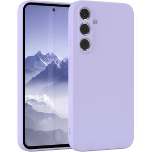 TRAHOO-- Housse en Silicone pour Galaxy A35 Housse Souple Antichoc Housse pour Portable avec Protection pour Appareil Photo Fines Premium Protection Cover TPU Phone Bumper en Lavande - Neuf