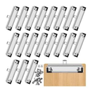 Paquet de 20 pinces à pince en métal 12cm crochets en carton réglables pour fournitures d'artisanat de bureau - Neuf