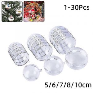 En Plastique Transparent Boules Sph&egrave;re Boule De Remplir En Ligne Arbre De No&euml;l Suspendus Ornement - Neuf