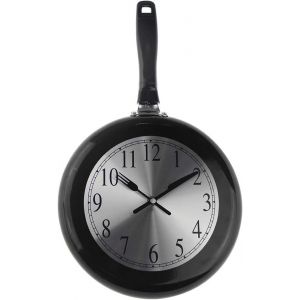 ERYI-Horloge Murale De Cuisine En Métal Avec Tournevis Noir 25,4 Cm - Neuf