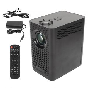 Mini projecteur 1280p 4K, decodage WiFi, telecommande, projecteur intelligent pour TV 100-240 V - Neuf
