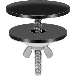 Couvercle de trou d'évier noir,2 ""en acier inoxydable Capuchon de trou d'évier de cuisine Couvercle de trou de robinet Couvercle de trou de bouchon noir étanche pour robinet d'évier Bouchon de trou - Neuf