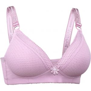 Bras For Women Adjustable Strap Full Coverage Up Comfortable No Underwire Wireless Ensemble Yoga Soutien Gorge Sans Armature, Soutien Gorge Push Transparent En Coton Blanc 110c - Neuf